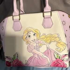 Loungefly Disney Tangled Rapunzel Floral Satchel Bag